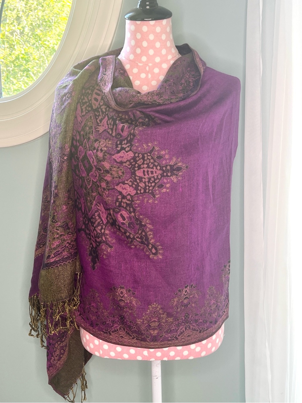 Reversible Pashmina Shawl Wrap